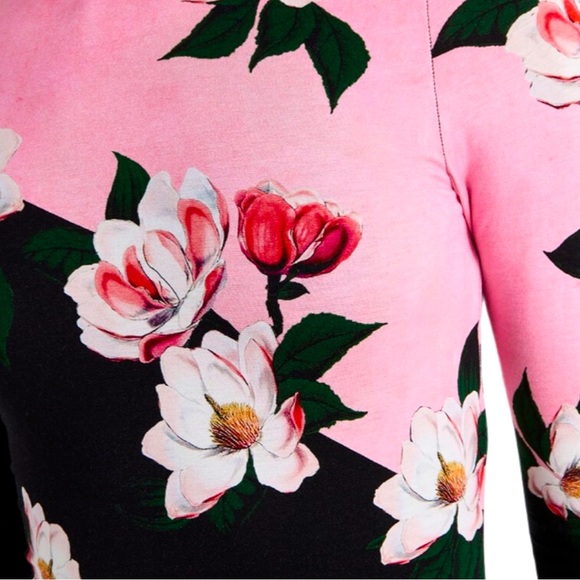 {SOLD} ‼️ NWT’s🏷️ Alice + Olivia Delora Floral-Print Dress 🌸 🌸 - Picture 3 of 4